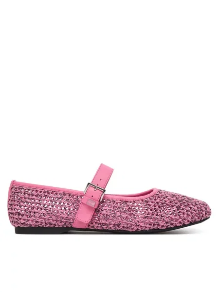 Baleriny Tommy Jeans różowe