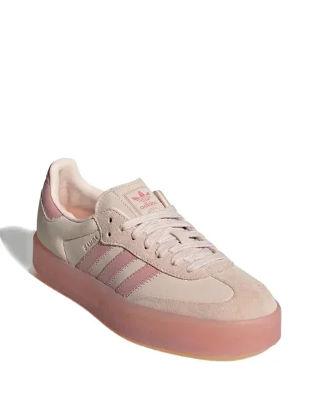 Sneakerși Adidas Hoops cu platformă maro