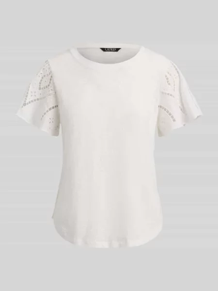 Męski t-shirt o kroju regular fit z czystej bawełny Lauren Ralph Lauren biała