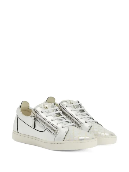 Sneakerși Giuseppe Zanotti din piele gri