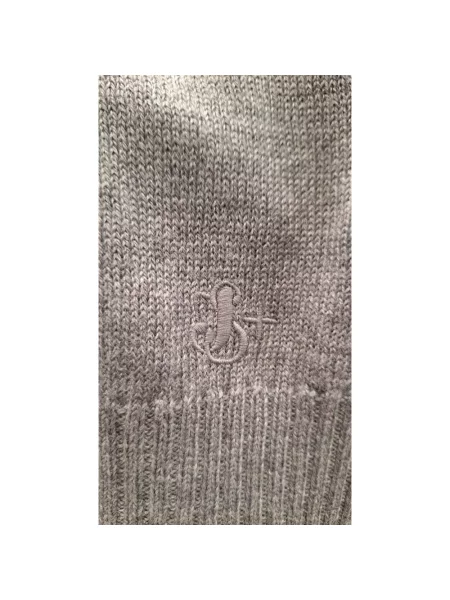 Sweter z golfem Jil Sander wełniany do golfa szary