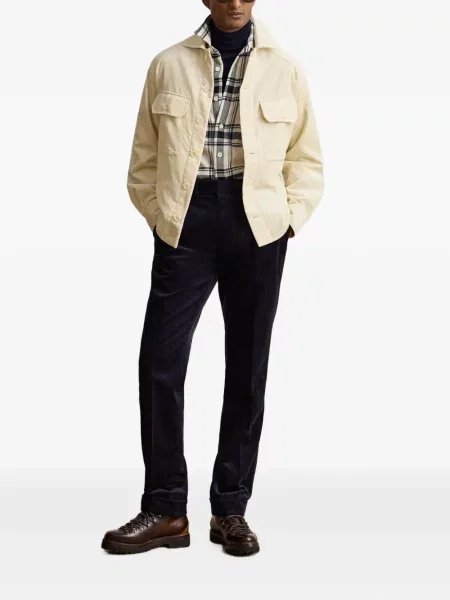 Μπουφάν πουκάμισο Ralph Lauren Purple Label κοτλέ μωβ