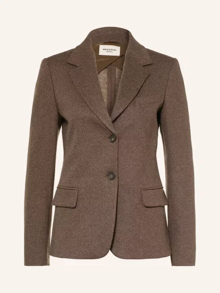 Weekend Max Mara Blejzr Feroce tmavě / černošedá hnědá