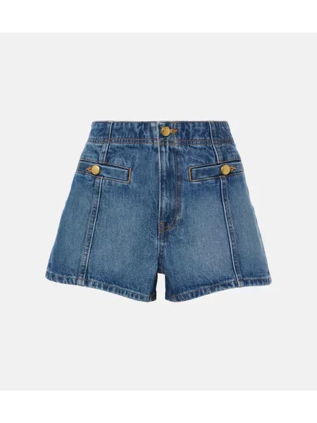 Kratke jeans hlače Ulla Johnson modra