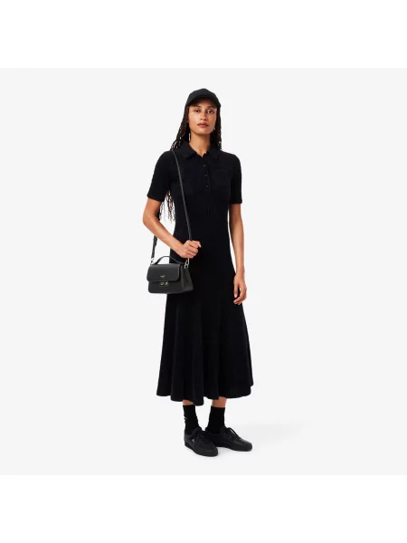 Сумка через плечо Lacoste черная