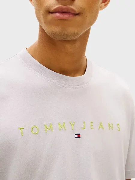 Футболка Tommy Jeans з лого сіра
