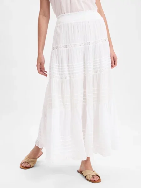Neo Noir spódnica maxi Felicia Kobiety jednolity 34 biały
