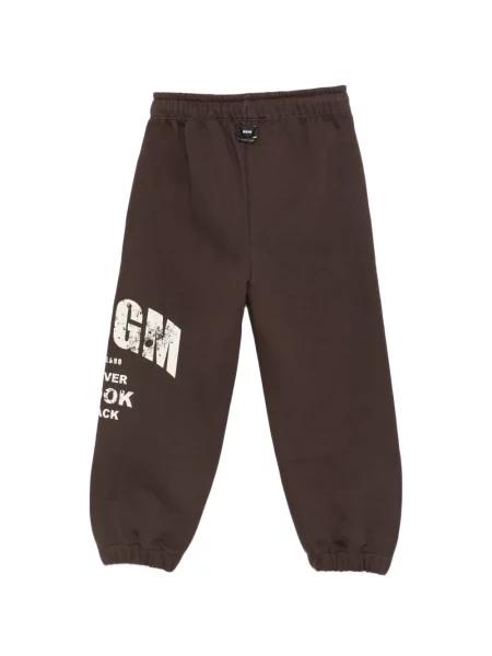 Dětské kalhoty Msgm hnědé
