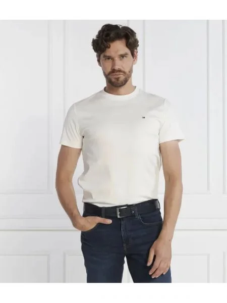 Tommy Hilfiger Tricou LUXURY INTERLOCK alb