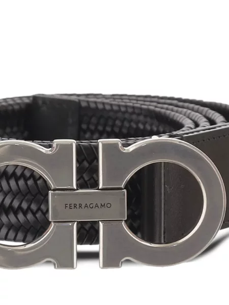 Cu centură curea Ferragamo stretch negru