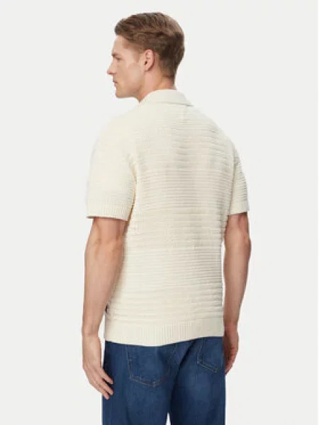 Tommy Jeans Srajca Crochet Svetlo bež