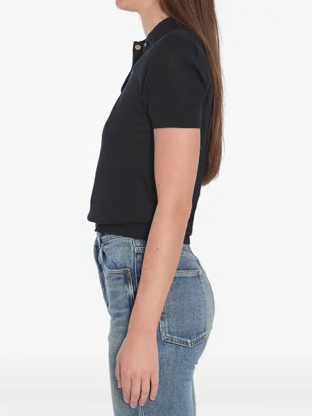 Топ Moncler бродиран черно