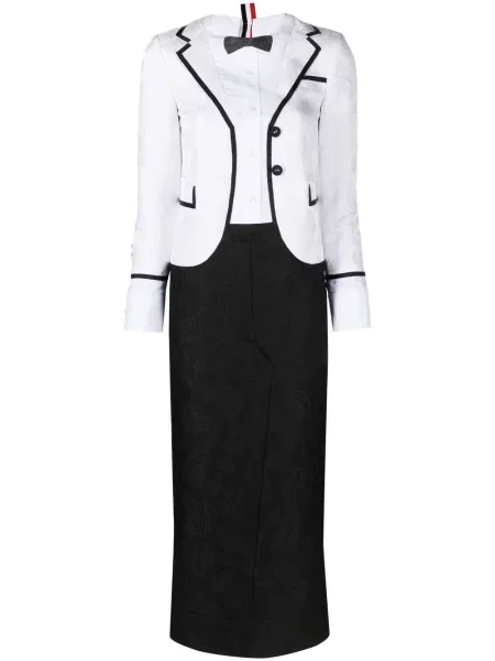 Rochie Thom Browne de costum alb