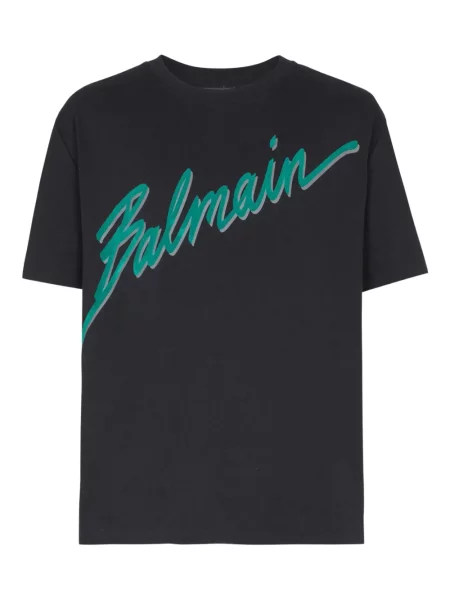 Tricou Balmain cu imagine negru