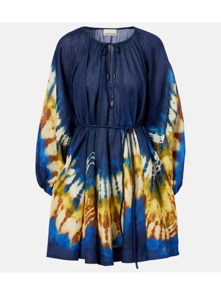 Rochie Alemais cu imagine albastru