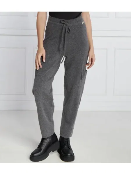 Twinset U&B Nadrág | Straight fit gyapjú hozzáadásával