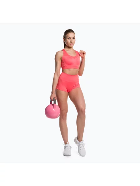 Biustonosz fitness Gymshark Open Back Training Sports różowy