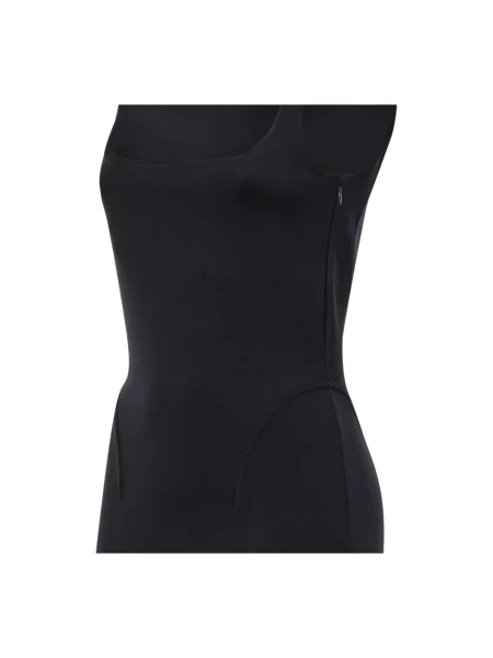 Dzianinowa sukienka mini Alaïa czarna
