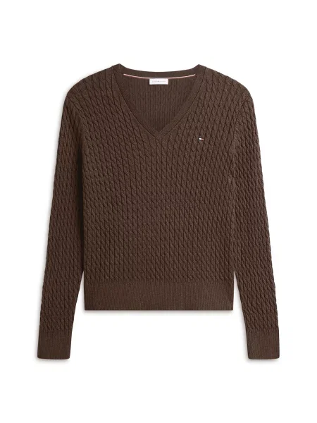 TOMMY HILFIGER Πουλόβερ σοκολατί