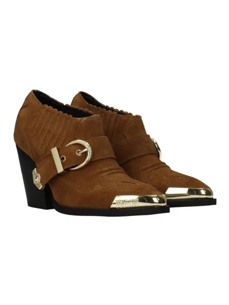 Botki Versace Jeans Couture zamszowe brązowe