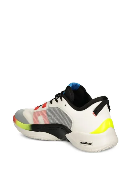 Sneakerși Skechers cu șireturi din dantelă alb