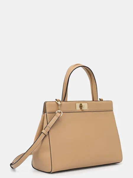 Tommy Hilfiger shopper torba iz umetnega usnja bež
