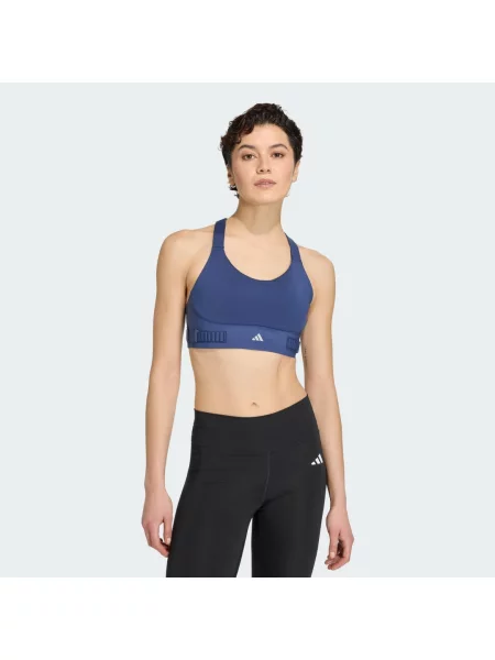 Biustonosz adidas FastImpact Luxe Run High-Support granatowy XS niebieski