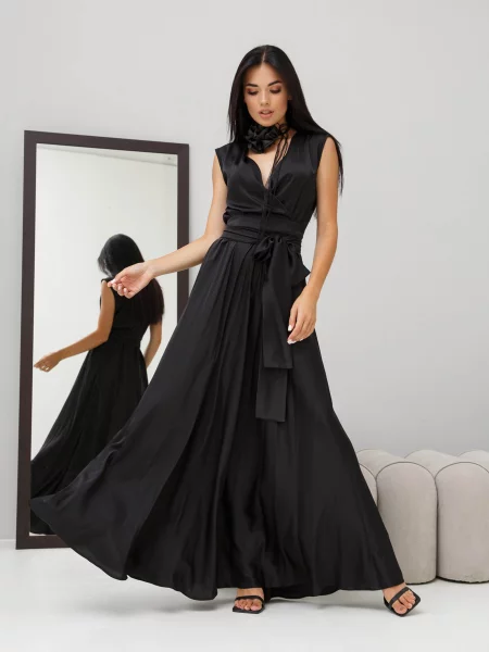 Jadone Fashion Сукня максі Furor_bilyy чорний