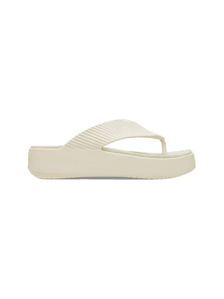 Žabky Crocs na platforme béžová