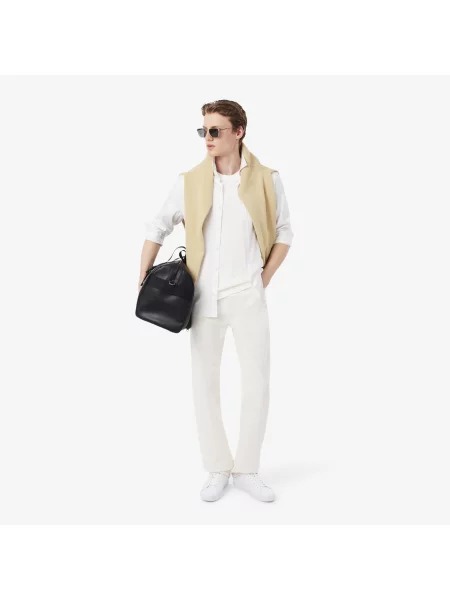 Lacoste T-Shirt Z Okrągłym Dekoltem Classic Fit biały