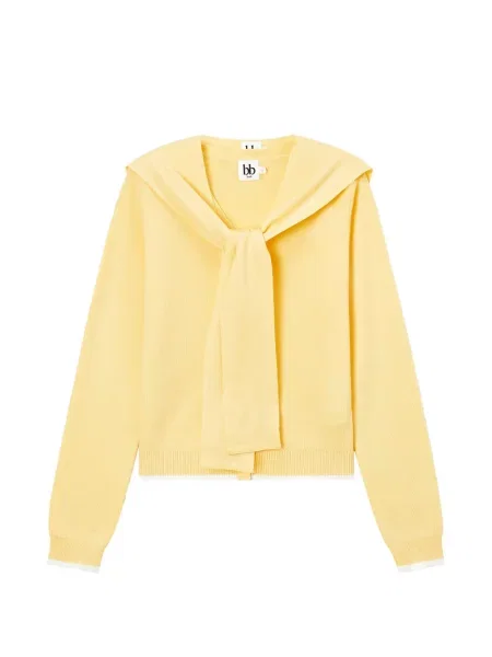 Gulerat cardigan B+ab galben