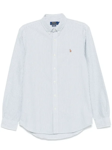Cămașă Polo Ralph Lauren în carouri din poplin maro
