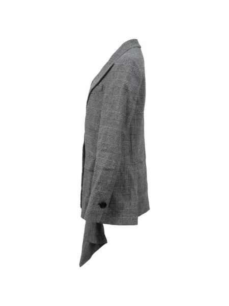 Sacou Proenza Schouler asimetric drapate gri