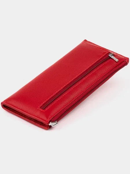 Кожаный кошелек St Leather Accessories красный