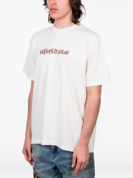 Tricou Afield Out cu imagine alb