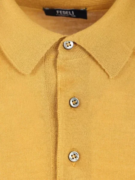 Tricou polo Fedeli galben