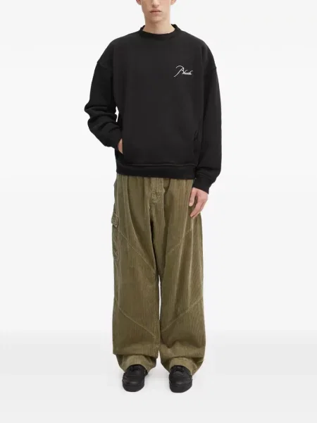 Pantaloni Adidas de catifea cord cu imagine roșu