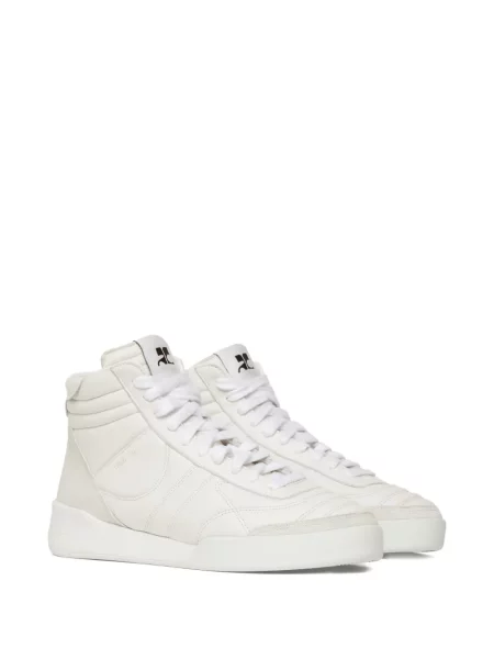Sneakerși Courreges din piele alb