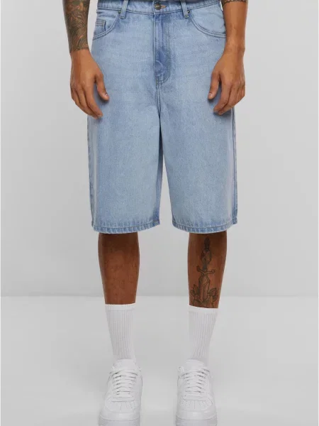 Pantaloni scurți din denim Urban Classics gri