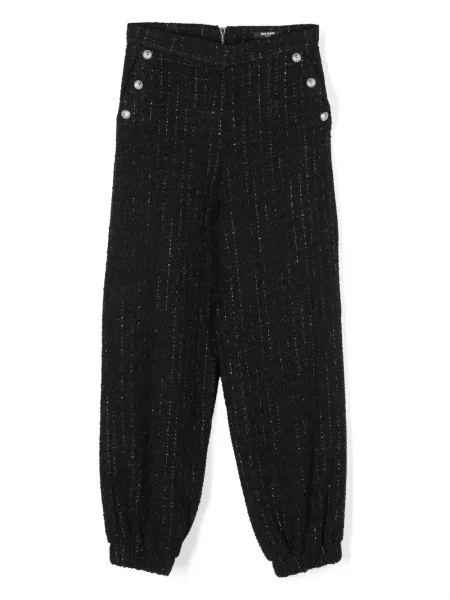 Spodnie dziecięce Balmain czarne