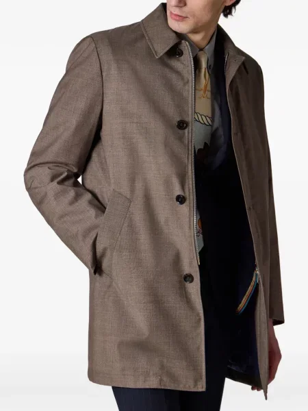 Palton Paul Smith de lână maro