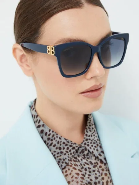 Balenciaga ochelari de soare femei marin albastru