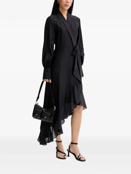 Rochie Blugirl cu volane asimetrică albastru