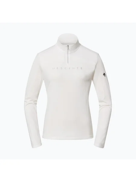 Bluză pentru femei Descente Chest Logo T-Neck super white alb