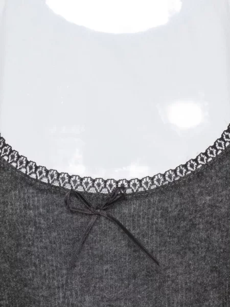 Tricou Msgm din dantelă alb