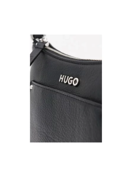 Torba crossbody Hugo skórzana czarna