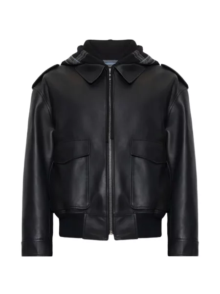 Geanta de piele Loewe cu glugă negru
