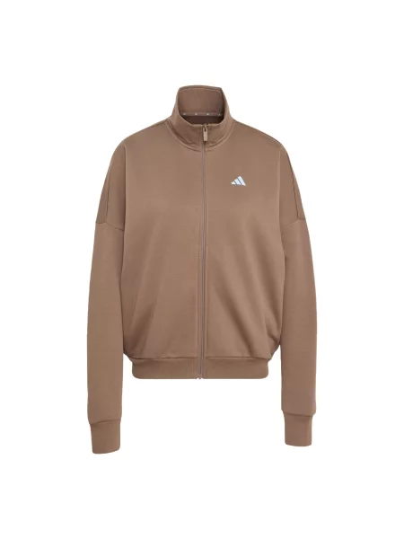 ADIDAS SPORTSWEAR Sportovní mikina světlemodrá / tmavě hnědá