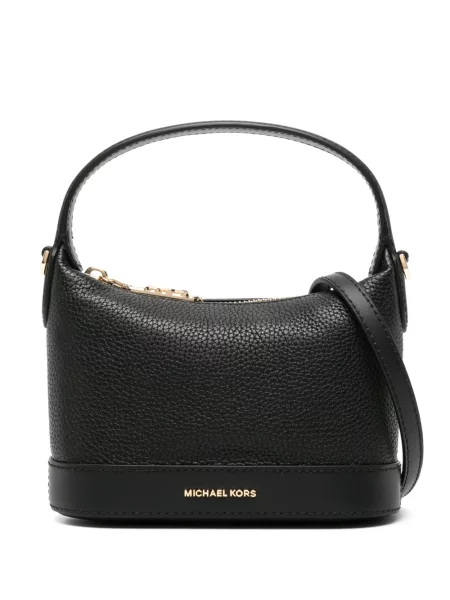 Kožne loaferice Michael Michael Kors s printom zlatna