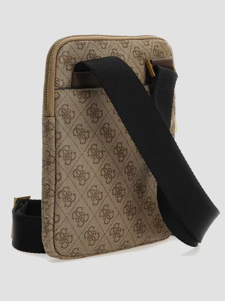 Сумка через плечо Guess бежевая